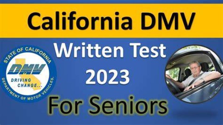 At what age do seniors have to take a driving test in California?