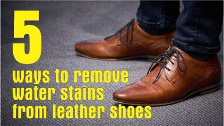 Can water stains be removed from leather?