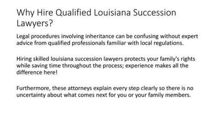 Can you do a succession without a lawyer?