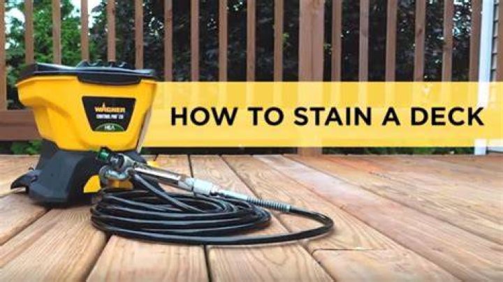 Can you use deck stain in a paint sprayer?
