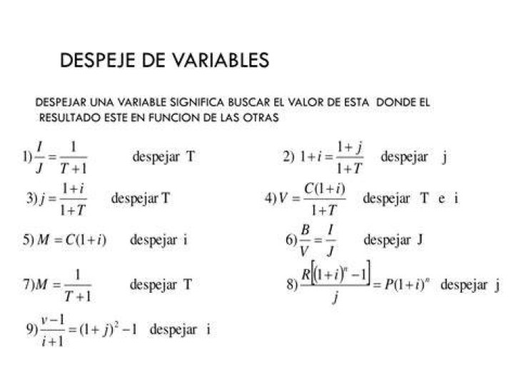 Cuales son los pasos para despejar una variable?