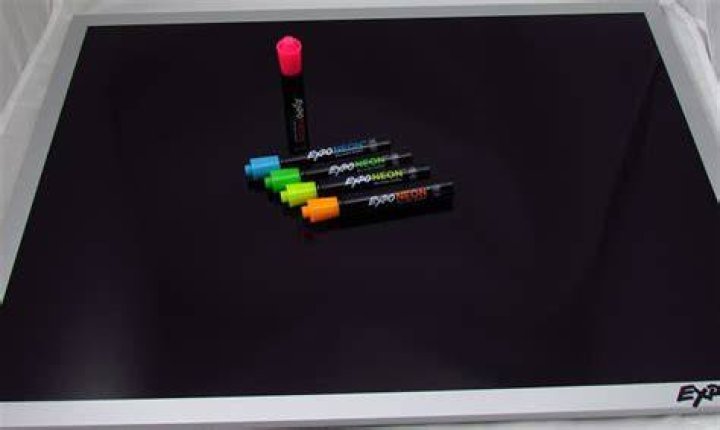 Do dry erase markers work on black glass?
