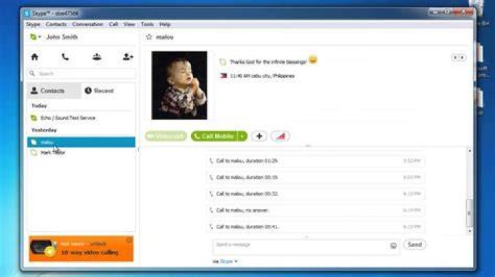 Do Skype calls show on call log?