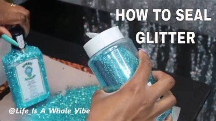 Do you have to seal glitter spray paint?