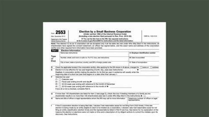 Does an S Corp need to file Form 2553?