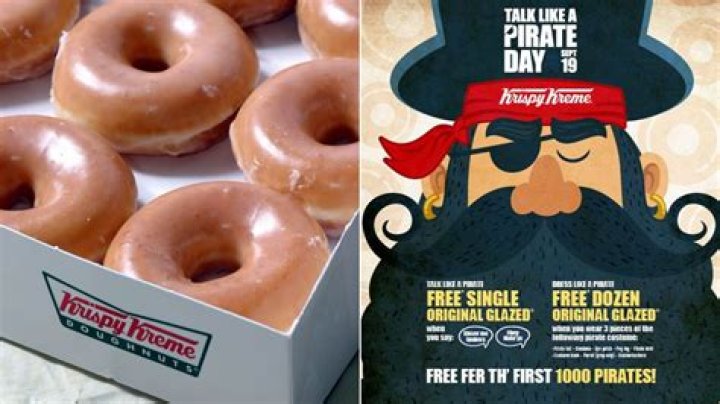 Does Krispy Kreme do talk like a pirate day?