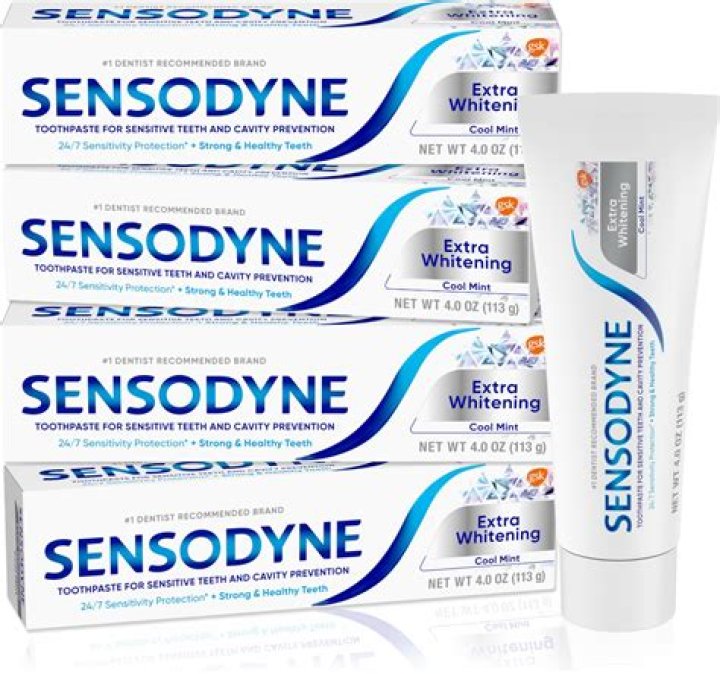 Does Sensodyne help with whitening strips?