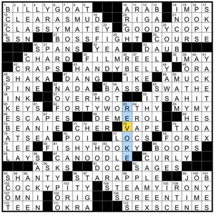 Does the Chicago Tribune have a crossword puzzle?