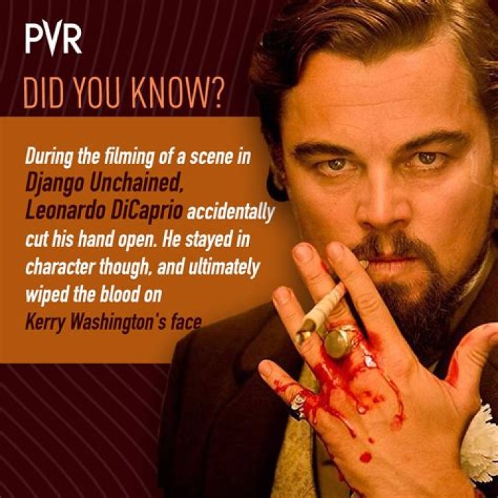 How bad did Leonardo DiCaprio cut his hand in Django?