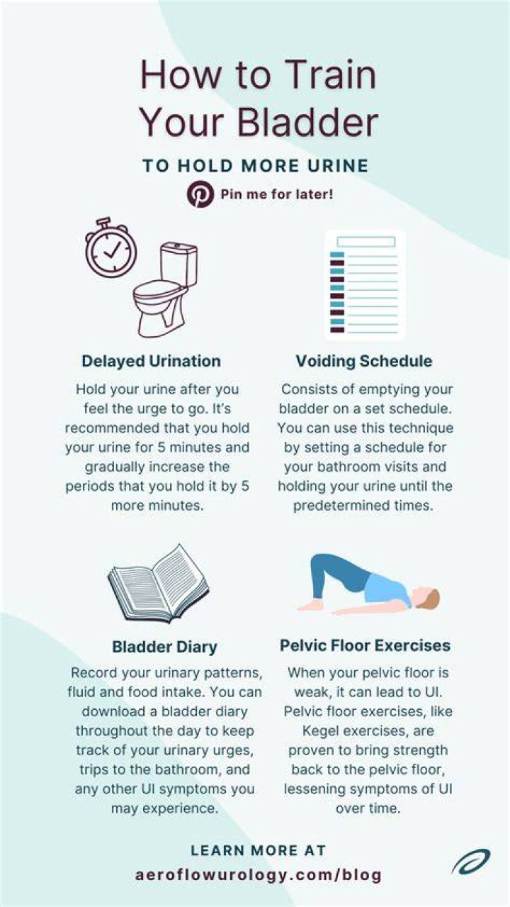 How can a man train his bladder?