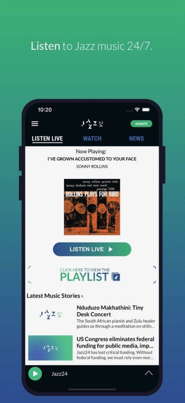 How can I listen to Jazz24?