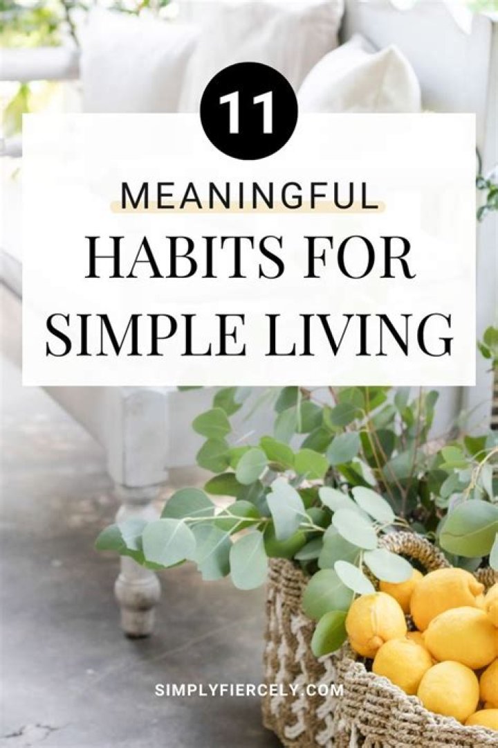 How can I live a simple lifestyle?