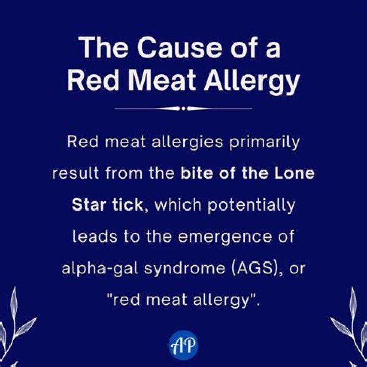 How common is red meat allergy from lone star tick?