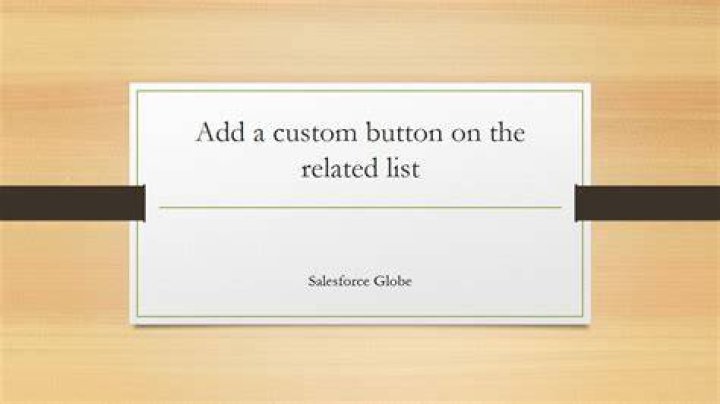How do I add a button to a related list?