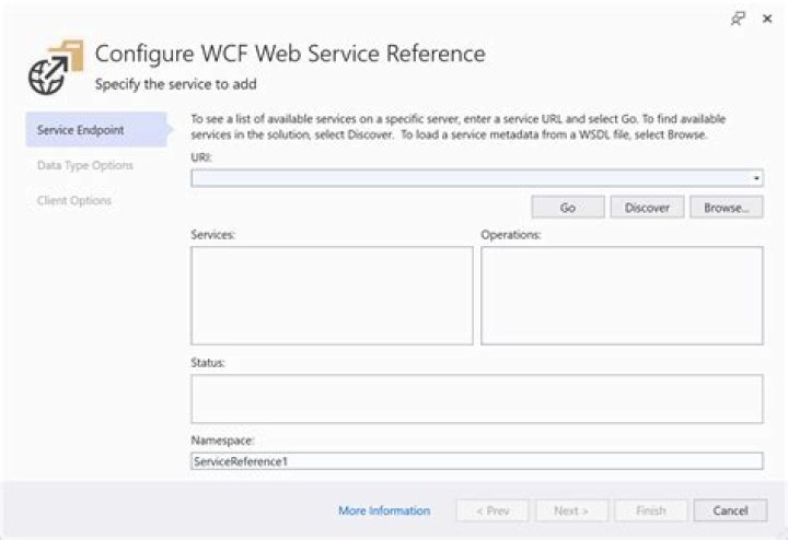 How do I add WCF to Visual Studio?
