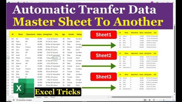 How do I automatically link data from one sheet to another in Excel?
