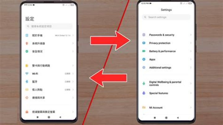How do I change my Samsung from Chinese to English?