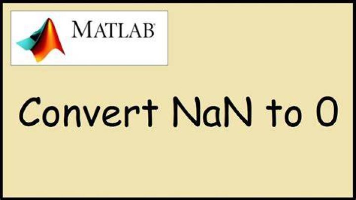 How do I change NaN to zero in Matlab?