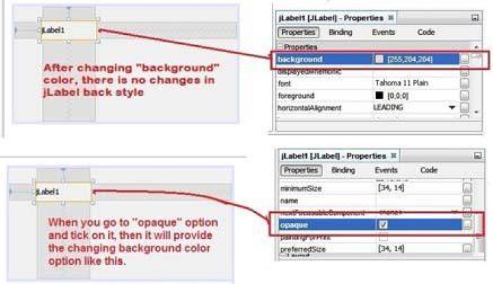 How do I change the color of a JLabel in Java?
