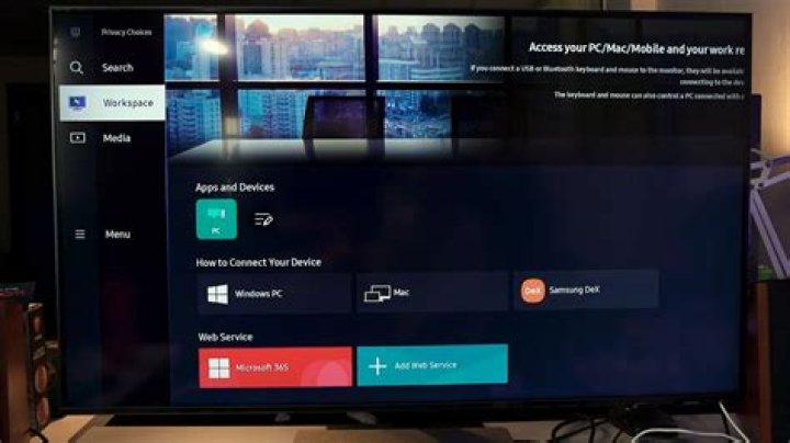 How do I connect a keyboard to my Samsung Smart TV?