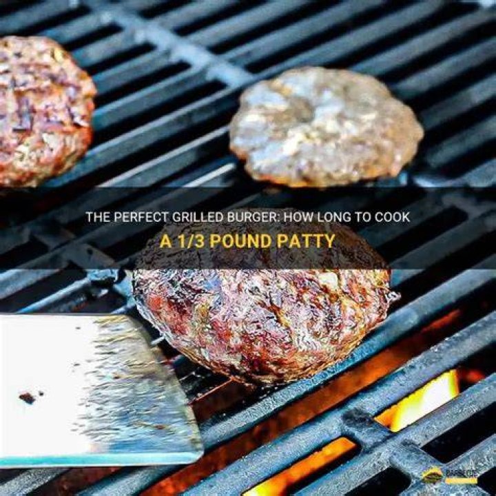 How do I cook a 1/3 pound burger?