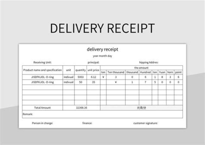 How do I create a delivery receipt?