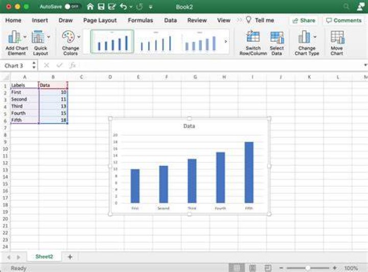 How do I do bar charts in Excel?