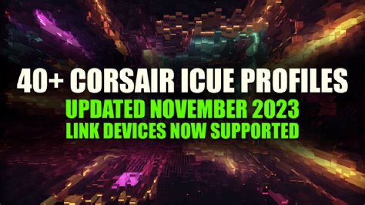 How do I download iCUE RGB profiles?
