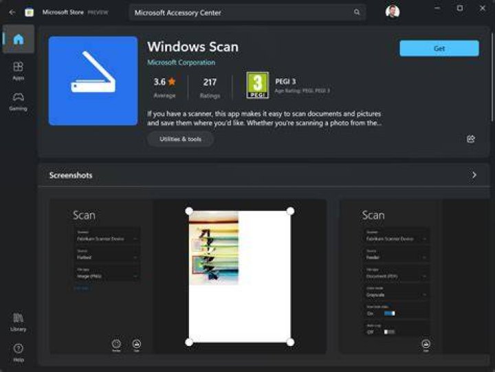 How do I download Microsoft scanner?