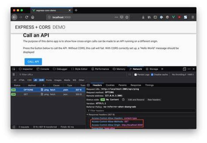 How do I enable CORS in Express JS?