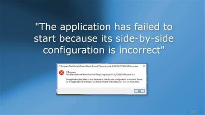 How do I fix application failed to start?