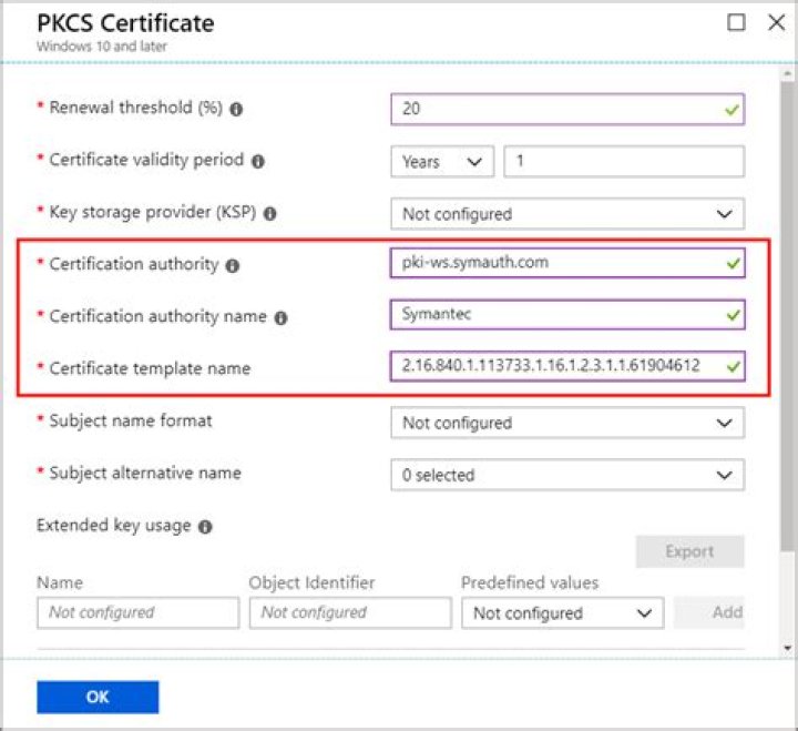 How do I get a PKCS 10 certificate request?