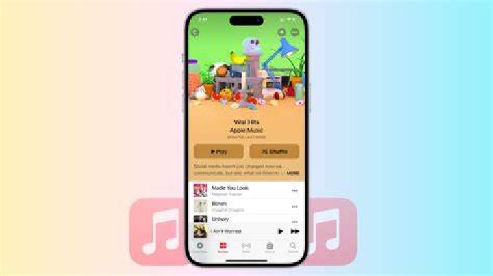 How do I hide music not on my iPhone?