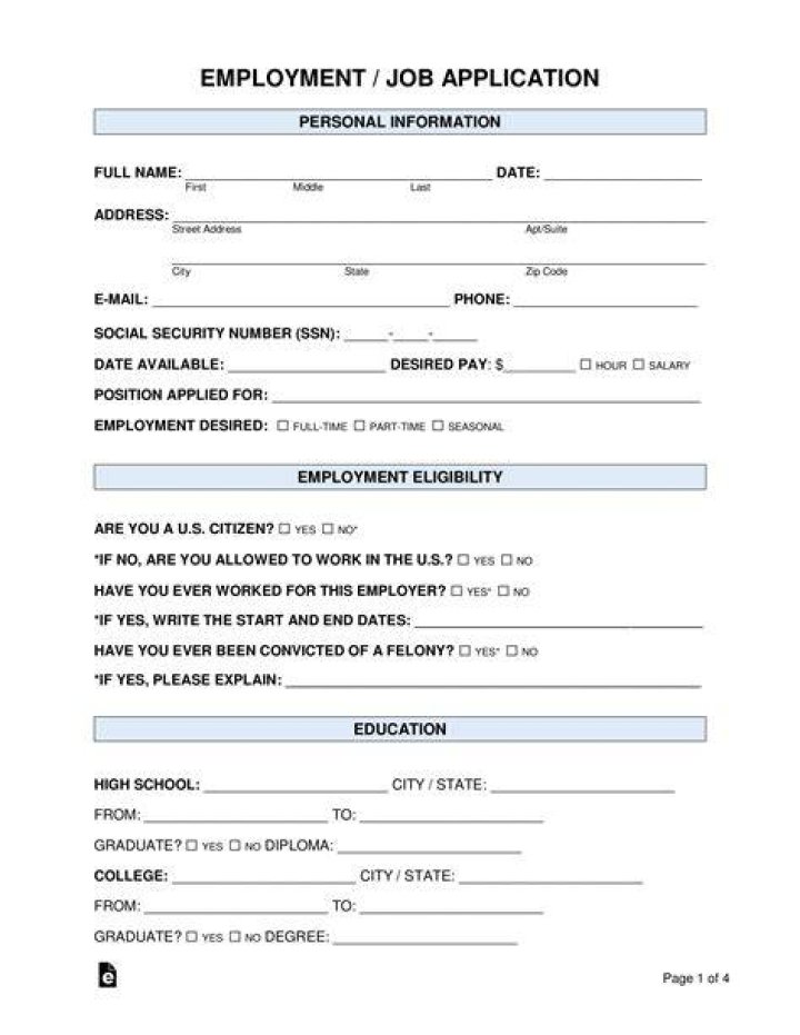 How do I make an online job application for free?