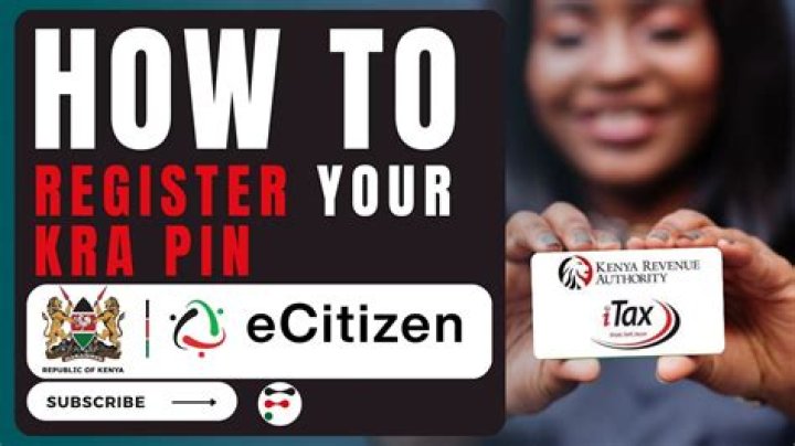 How do I register my new KRA PIN?
