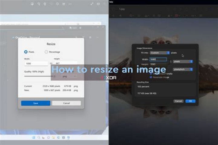 How do I resize an image to 1×1?