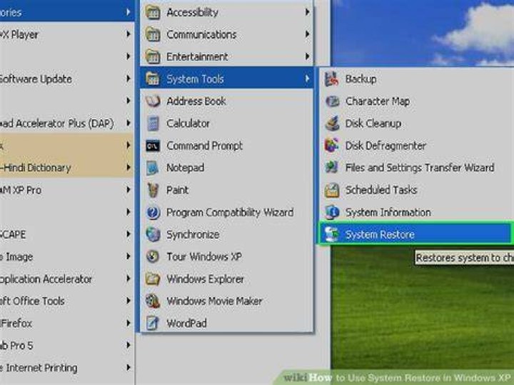 How do I restore my Windows XP desktop?