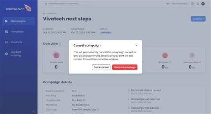 How do I stop Campaign Monitor sending?