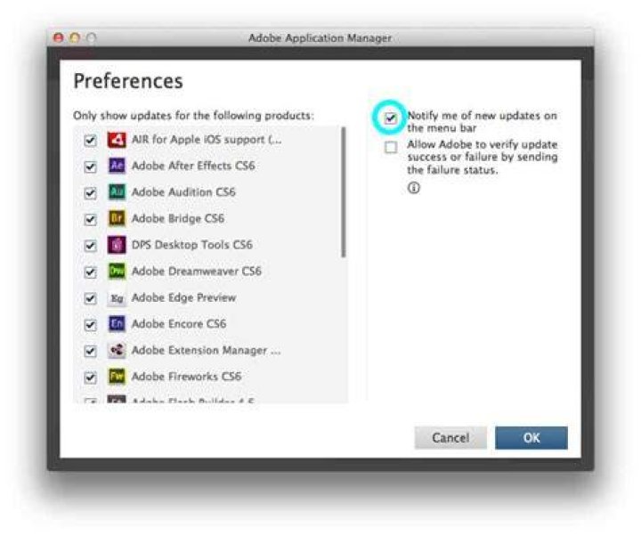 How do I update Adobe on my Mac?