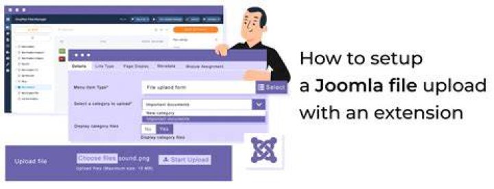 How do I upload a file to Joomla?