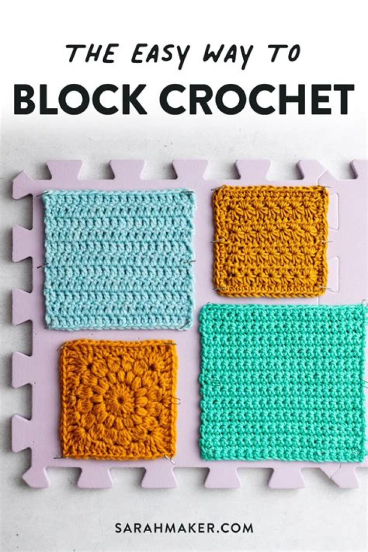 How do you block crochet squares?