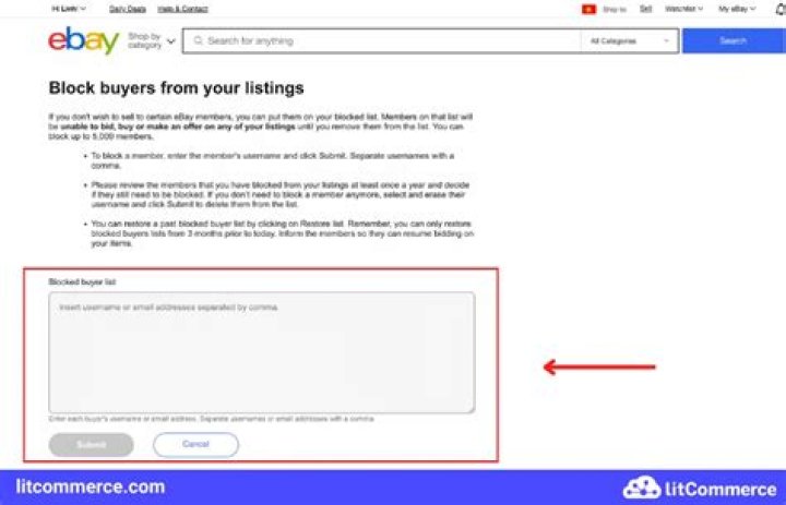 How do you block someone from bidding on eBay?