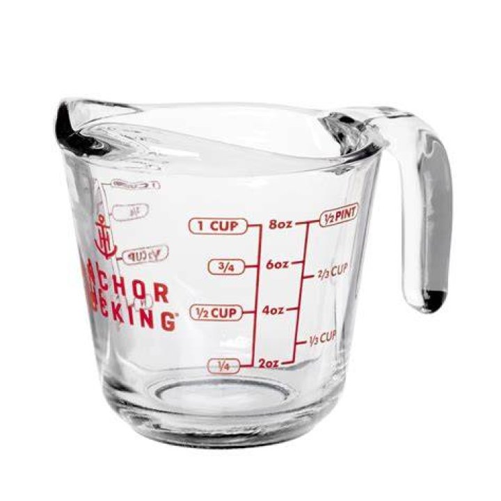How do you clean a glass measuring cup?