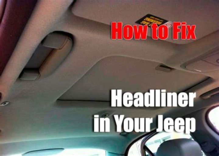 How do you fix a dropped headliner?