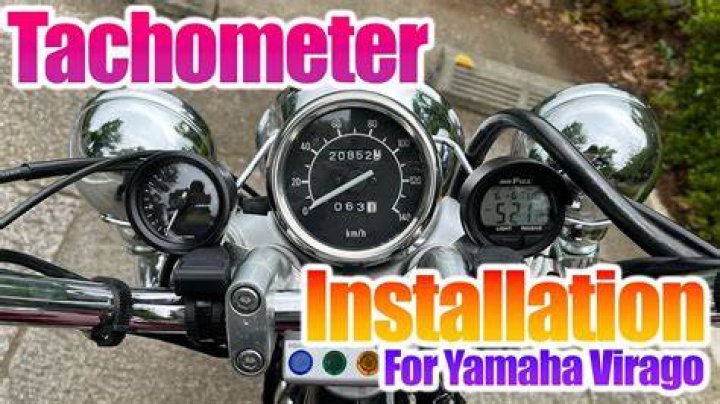 How do you install a universal tachometer on a motorcycle?