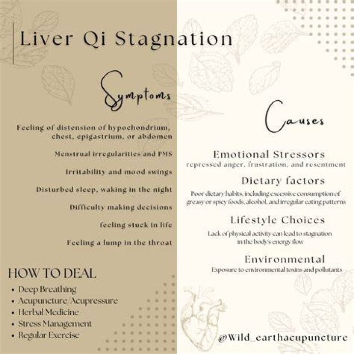 How do you move the liver in qi stagnation?