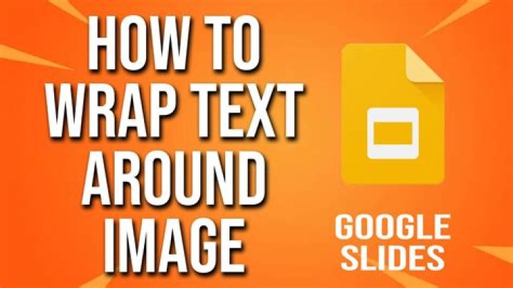 How do you wrap text around a picture in Google Slides?