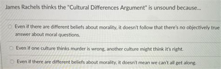 How does James Rachels argue against the cultural differences argument?