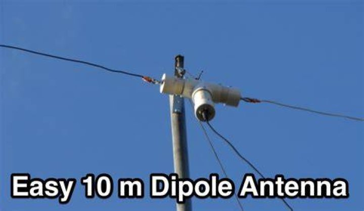 How high should a 10 meter dipole antenna be?