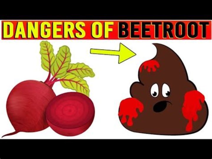 How long after eating beets is stool red?
